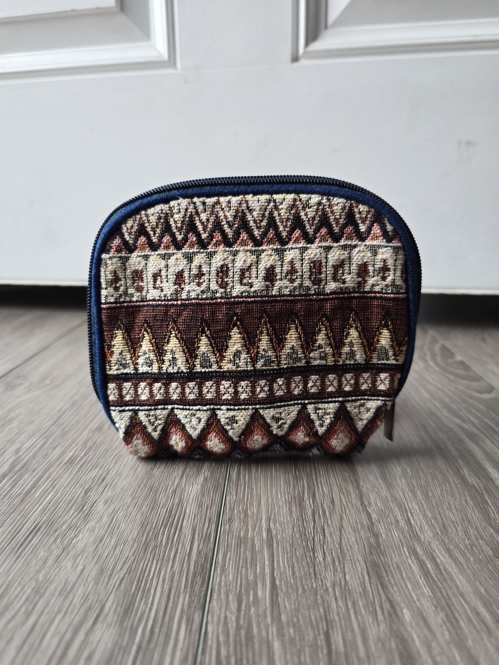 Canyon Sky Southwest Tapestry Zip Pouch Coin Purse Aztec Woven Boho Travel Bag